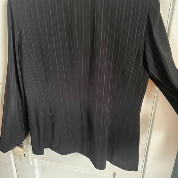Norton McNaughton Black Pinstripe Pantsuit - Picture 9 of 12